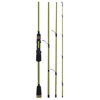 4 section fishing rod road sub rod short section carbon portable plug fishing rod