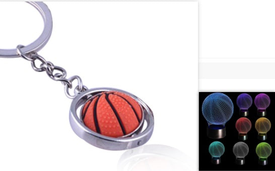 Basketball keychain