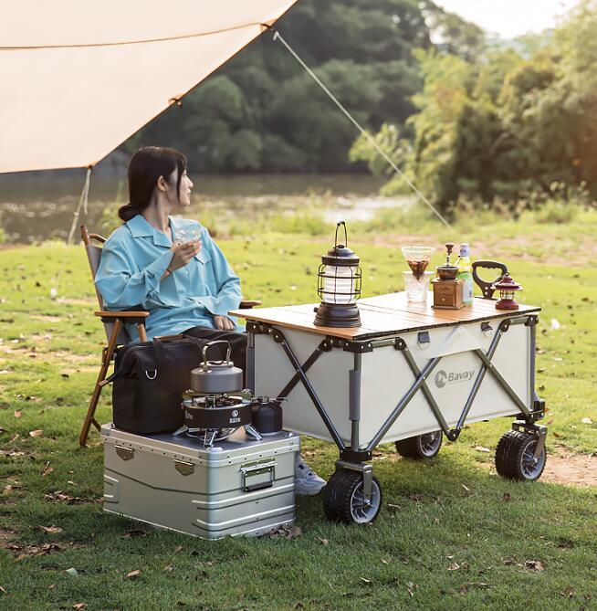 Chariot de camping extérieur pour remorque de pêche