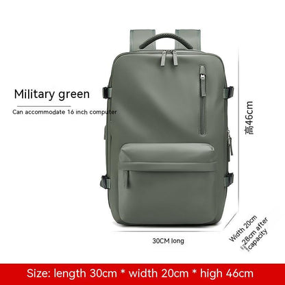 Expansion Backpack Women's Casual Dry Wet Separation Backpack