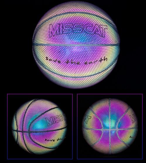 Jeu de basket-ball fluorescent lumineux et brillant pour la nuit