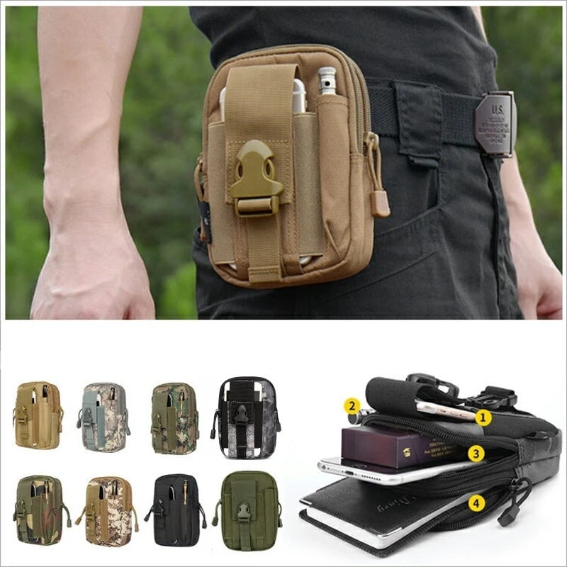 Sac de poche tactique Molle pour sports de plein air pour homme de 5,5 à 6 pouces, sac étanche pour téléphone portable