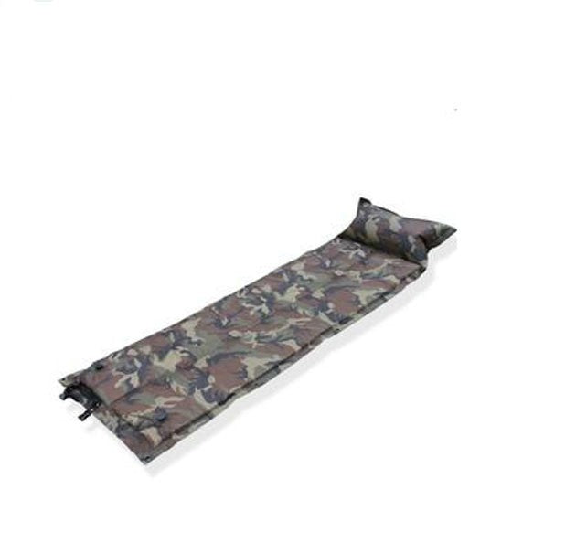 Coussin gonflable automatique camouflage avec oreiller pour camping en plein air et camping humide