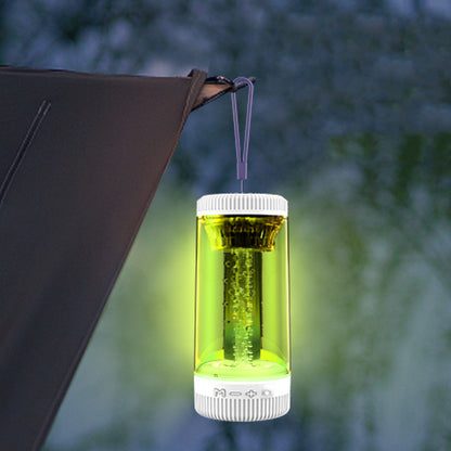 Lampe de camping portable d'extérieur à LED colorée, haut-parleur Bluetooth sans fil