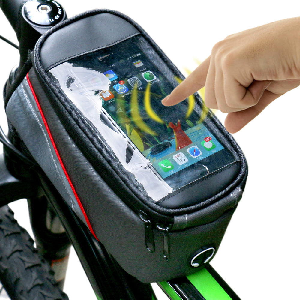 Frame Front Top Tube Bags Phone Bike Pouch