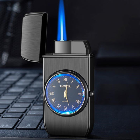 New Watch With Light Inflatable Windproof Torch Lighter