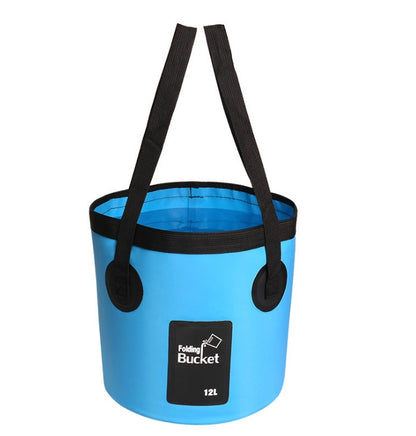 Sac de voyage portable Seau de pêche Sac seau pliable Sac d'extérieur Pratique Seau de voyage pour lavage de voiture Sac étanche d'extérieur