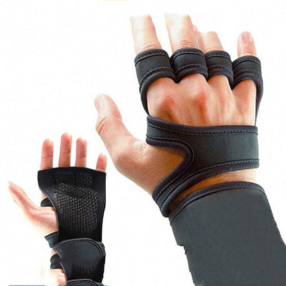 Nouveaux gants de sport demi-doigts antidérapants en silicone pour protection de la paume des gants d'équipement de fitness