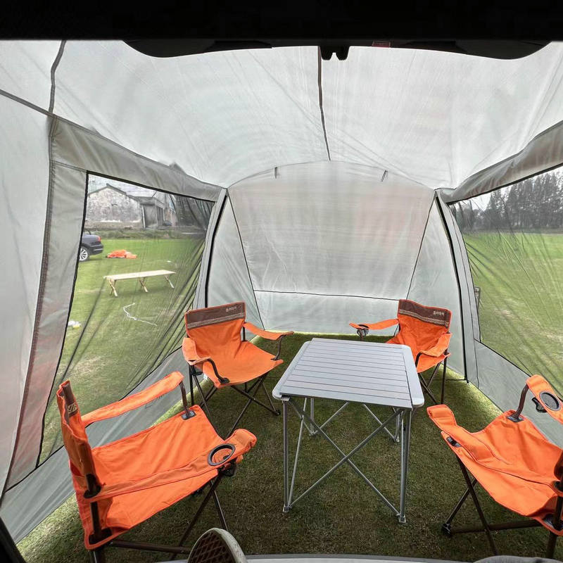 Tente d'extension de queue de voiture pour camping-car, barbecue, voyage en plein air, conduite autonome, tente de coffre pare-soleil anti-pluie pour plusieurs personnes