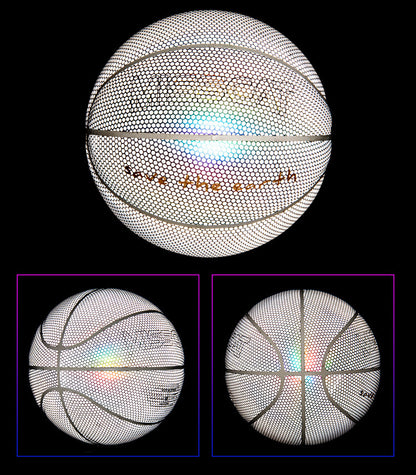 Jeu de basket-ball fluorescent lumineux et brillant pour la nuit