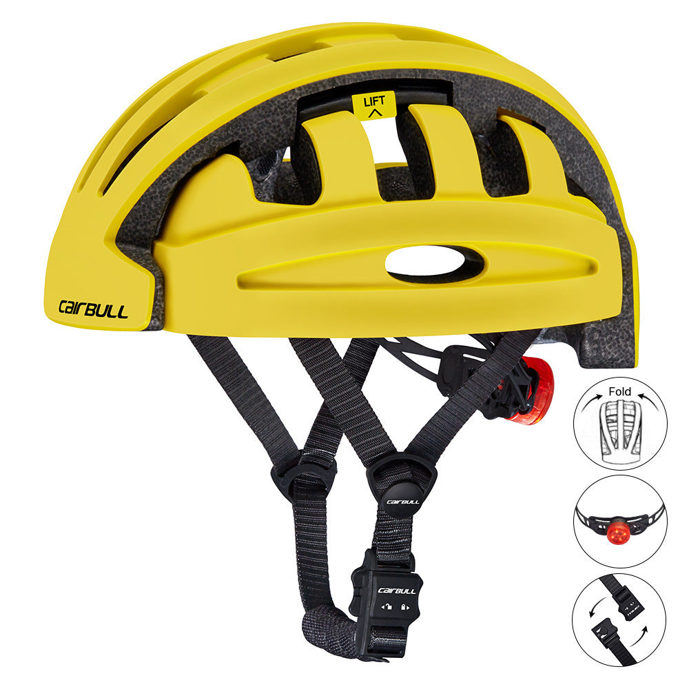 Folding cycling helmet