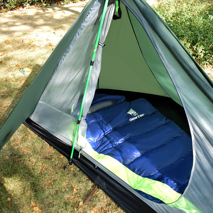 Tente de pique-nique de camping à ouverture droite avec ensemble complet de tentes simples sans poteau