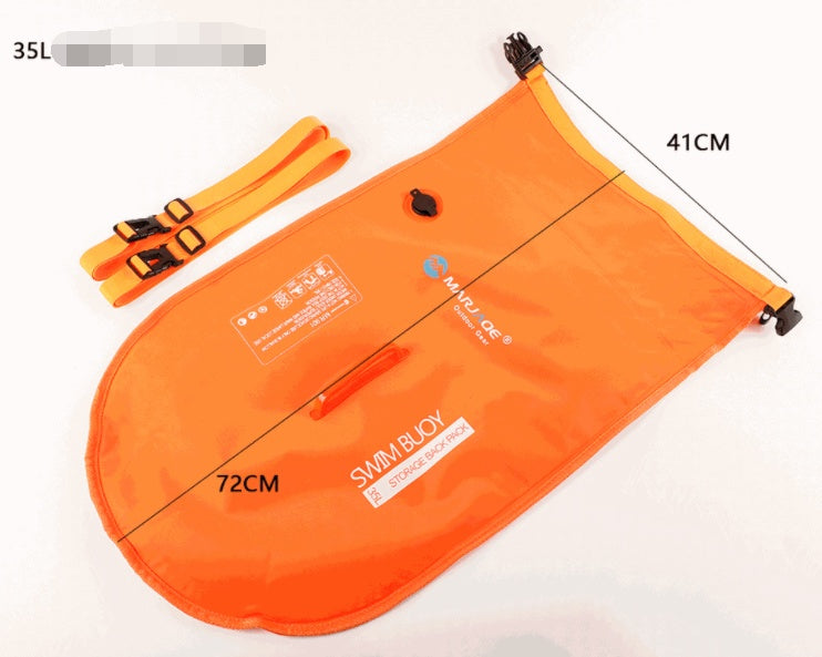 Double Airbag Swimming Buoy Floating Mark Detachable Shoulder Waterproof Backpack