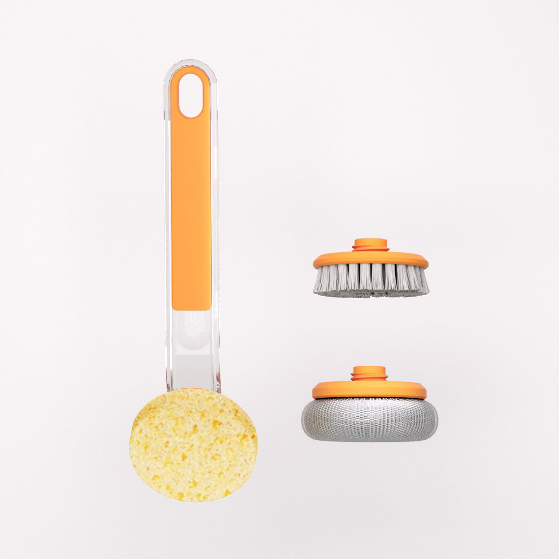 Brosse de nettoyage multifonctionnelle à long manche pour wok à frire, gadgets de cuisine