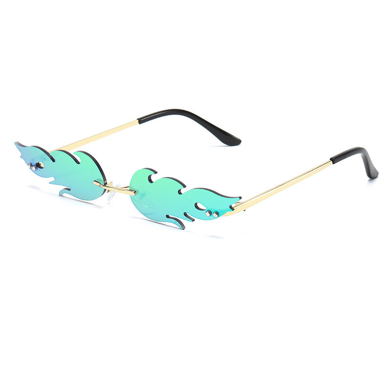 Flame metallic sunglasses