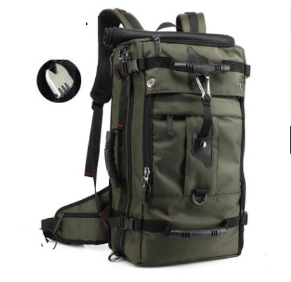 New double shoulder bag Oxford cloth bags male outdoor backpack large capacity baggage bag multifunction hiking bag