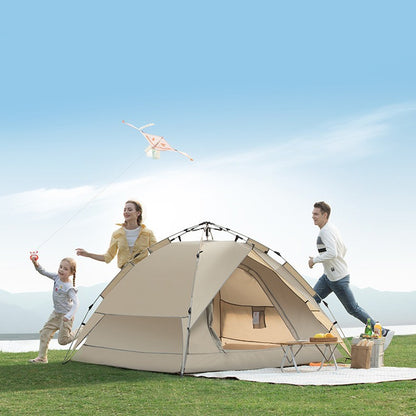 Tente pliante de camping entièrement automatique avec ouverture automatique et protection solaire contre la pluie pour un rangement facile