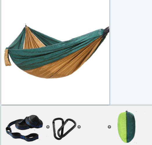 Backpacking Hammock Portable Nylon Parachute Outdoor Double Hammock