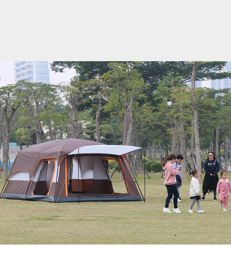 Villa de luxe portable de camping résistante à la pluie et épaissie pour plusieurs personnes