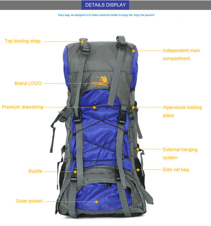 Extra Large Outdoor 60L Travel Backpack