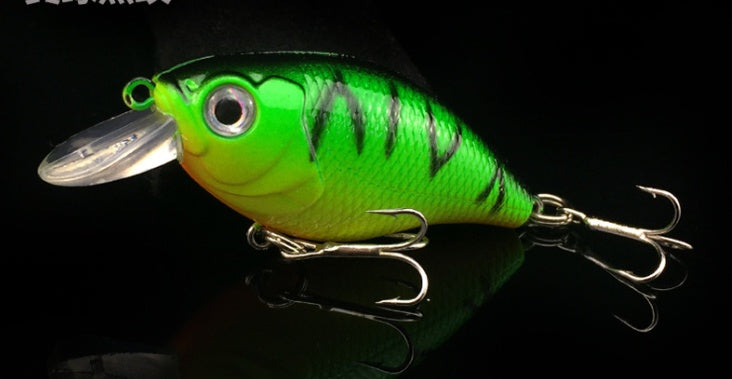 WALK FISH Lot de 5 leurres de pêche 5 couleurs Minnow Road Bait Petit poisson gras Appât de pêche Appât dur Spinner Appât artificiel