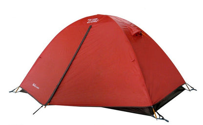 Double Aluminum Pole Rainproof Canopy Camping Climbing Tent