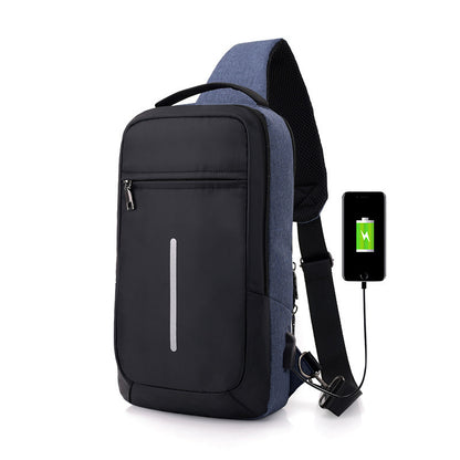 Sac de poitrine antivol avec chargeur USB