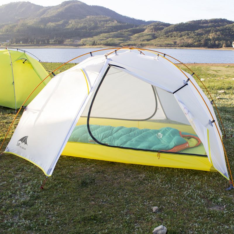 Tente de randonnée extérieure ultra-légère à double couche pour camping, coupe-vent et tempête de pluie