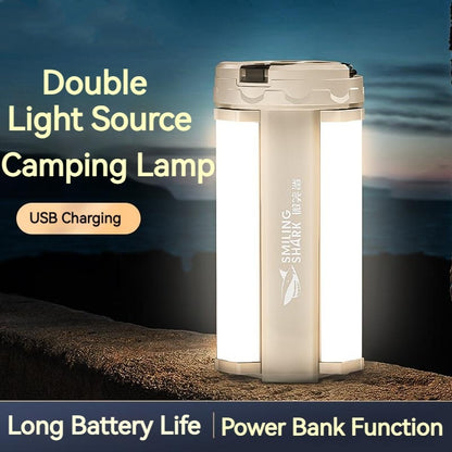 Lampe de camping super lumineuse avec aimant de charge pour tente de camping