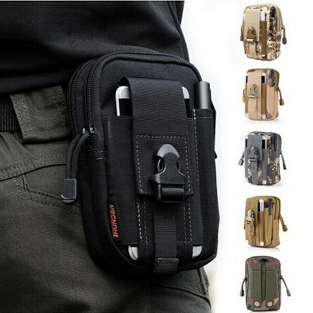 Sac de poche tactique Molle pour sports de plein air pour homme de 5,5 à 6 pouces, sac étanche pour téléphone portable