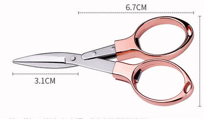 Mini ciseaux pliants en acier inoxydable porte-clés ciseaux de pêche coupe-ciseaux outil de camping pinces de pêche ciseaux coupe-ligne outil