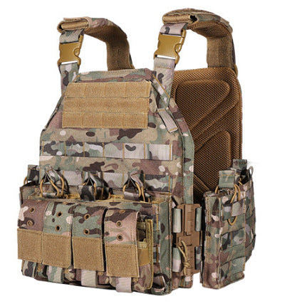 Gilet tactique à démontage rapide, équipement de protection CS pour ventilateur militaire extérieur, gilet tactique de combat 6094, combinaison de camouflage