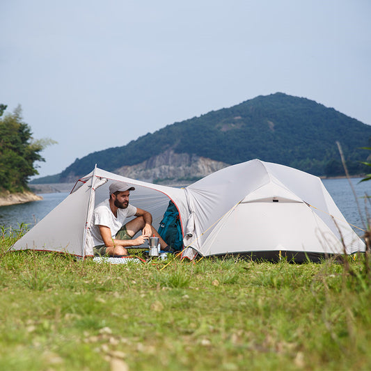 Tente de camping portable ultralégère et imperméable en silicone 20D