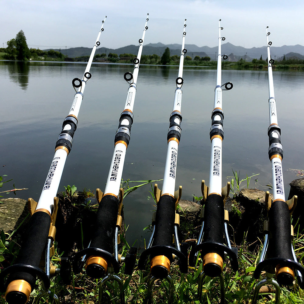 Canne à pêche à la carpe Feeder 2,1 M -3,6 M en fibre de carbone FRP rigide canne à pêche télescopique canne à pêche