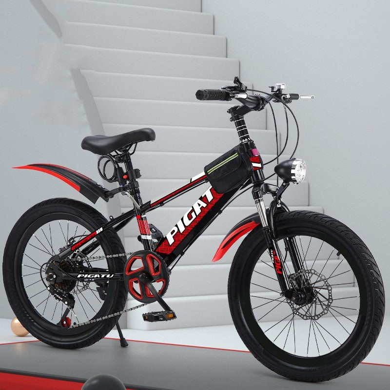 Vélo de montagne à vitesse variable et absorption des chocs pour enfants