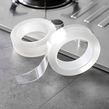 Nano Tape Multi-functional Transparent Seamless Washing Velcro Paper With Double-sided Tape