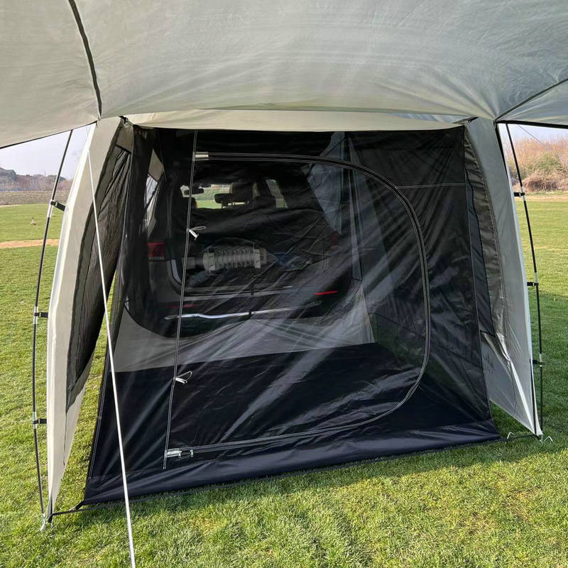 Tente d'extension de queue de voiture pour camping-car, barbecue, voyage en plein air, conduite autonome, tente de coffre pare-soleil anti-pluie pour plusieurs personnes