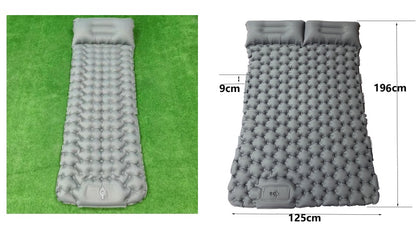 Outdoor Camping Travel Portable Inflatable Cushion Built-in Foot Inflatable