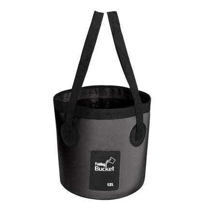 Sac de voyage portable Seau de pêche Sac seau pliable Sac d'extérieur Pratique Seau de voyage pour lavage de voiture Sac étanche d'extérieur