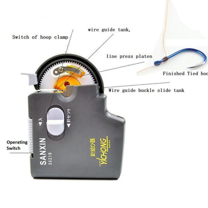 Machine portative de niveau d'hameçon de pêche automatique électrique accessoires de pêche