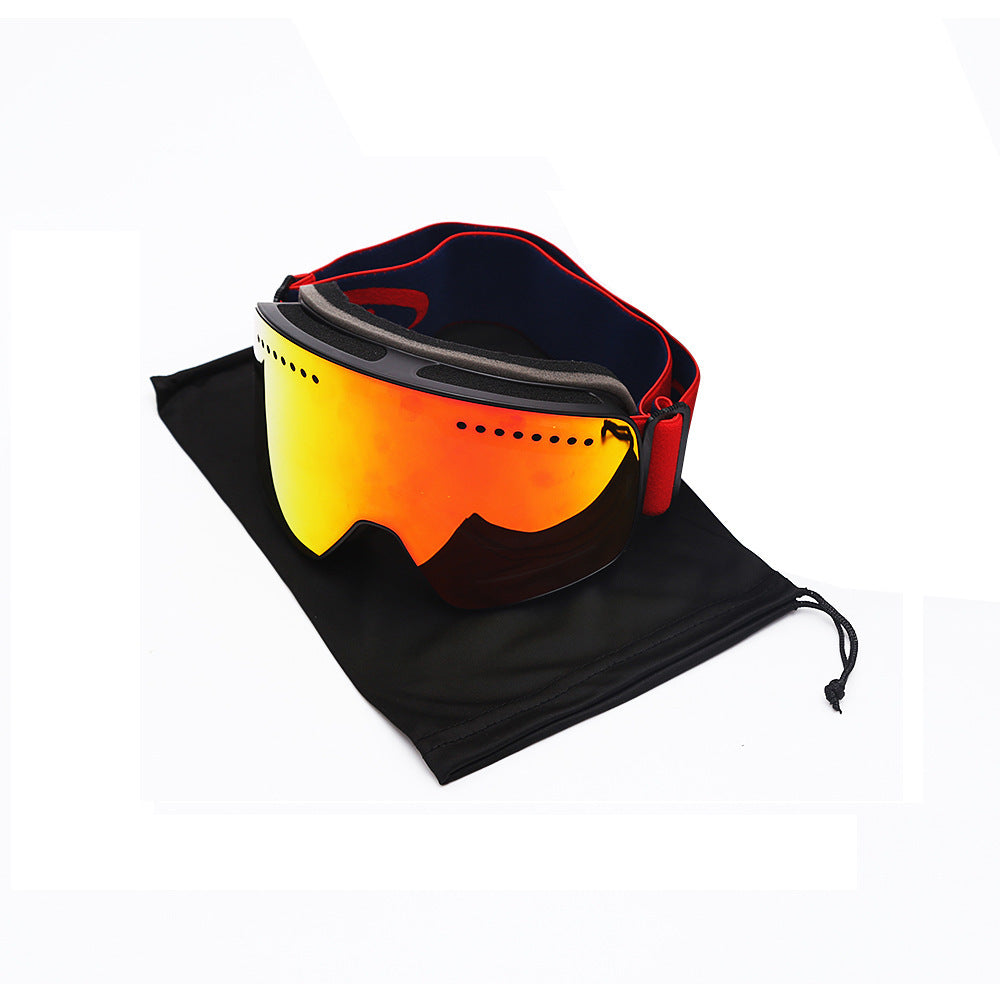 Lunettes de ski de protection des yeux à double tablette antibuée italienne