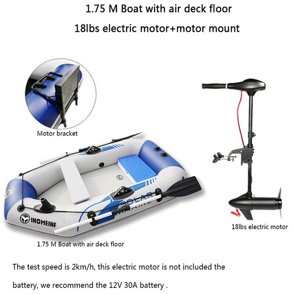 Bateau pneumatique à fond dur épaissi Bateau gonflable à moteur Kayak Bateau nu