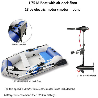 Bateau pneumatique à fond dur épaissi Bateau gonflable à moteur Kayak Bateau nu