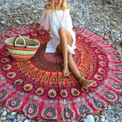 Tapisserie mandala foulard rond