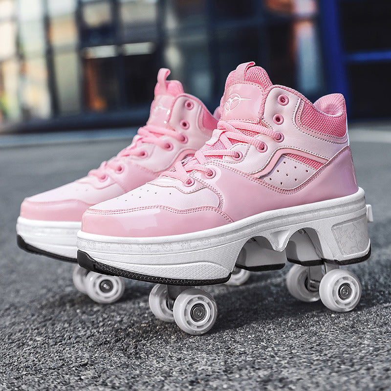 Patins à roulettes rétractables minimalistes à la mode pour femmes