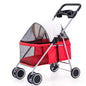 Pet Stroller Lightweight Folding Pet Cat Dog Rabbit Easy Installation Trolley