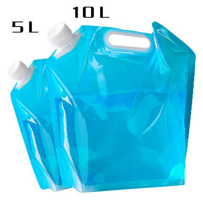 Conteneur de sacs d'eau portables pliables en PVC pour camping en plein air et randonnée