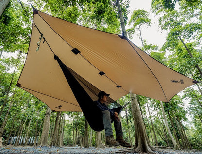 Auvent de loisirs pour barbecue de camping imperméable à l'eau avec protection solaire