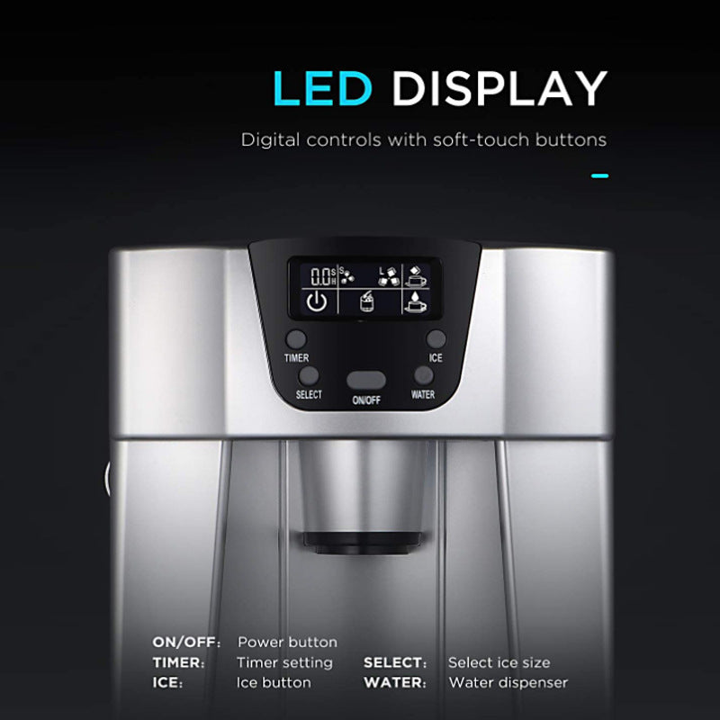 Ice Maker Household Small Mini Commercial Automatic Multi-function Water Dispenser Desktop Ice-dropping Ice Maker