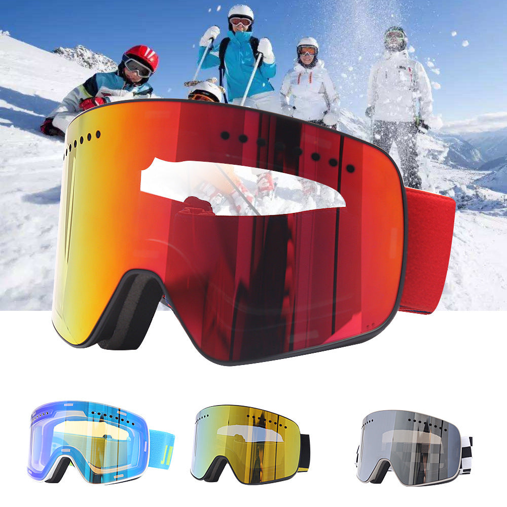 Lunettes de ski de protection des yeux à double tablette antibuée italienne